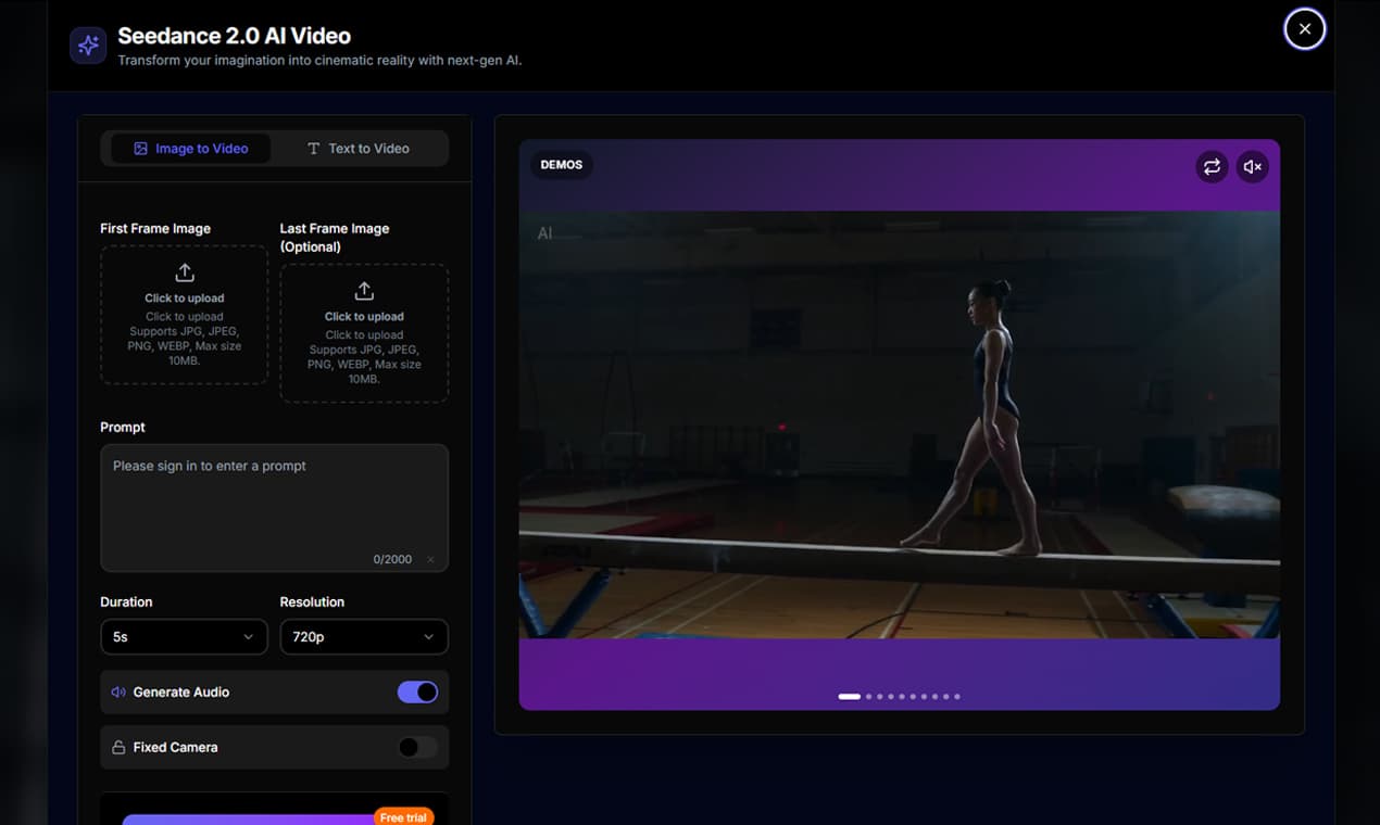 Seedance 2.0 AI Video Generator - Product Image