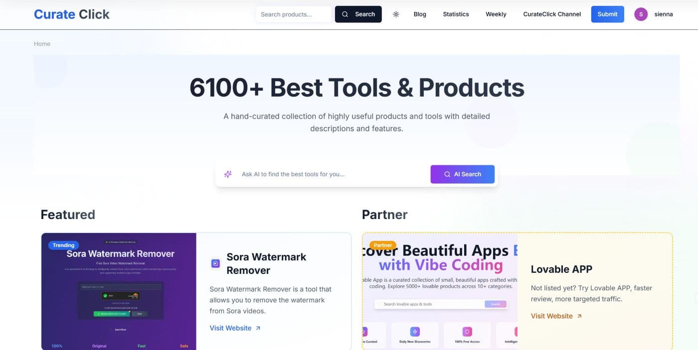 Curate Click - Product Image