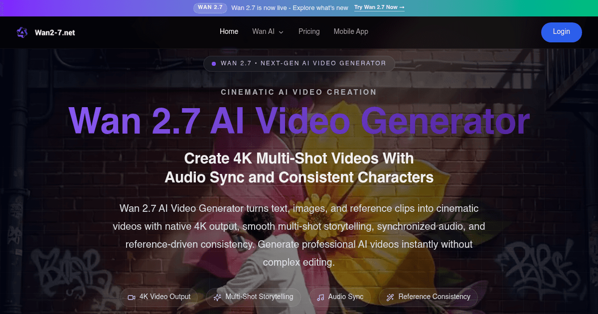 Wan 2.7 - Product Image