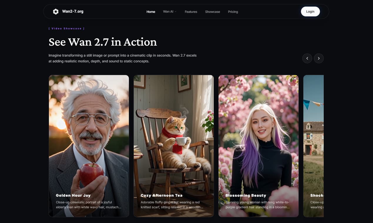 Wan 2.7 AI Video Generator - Product Image