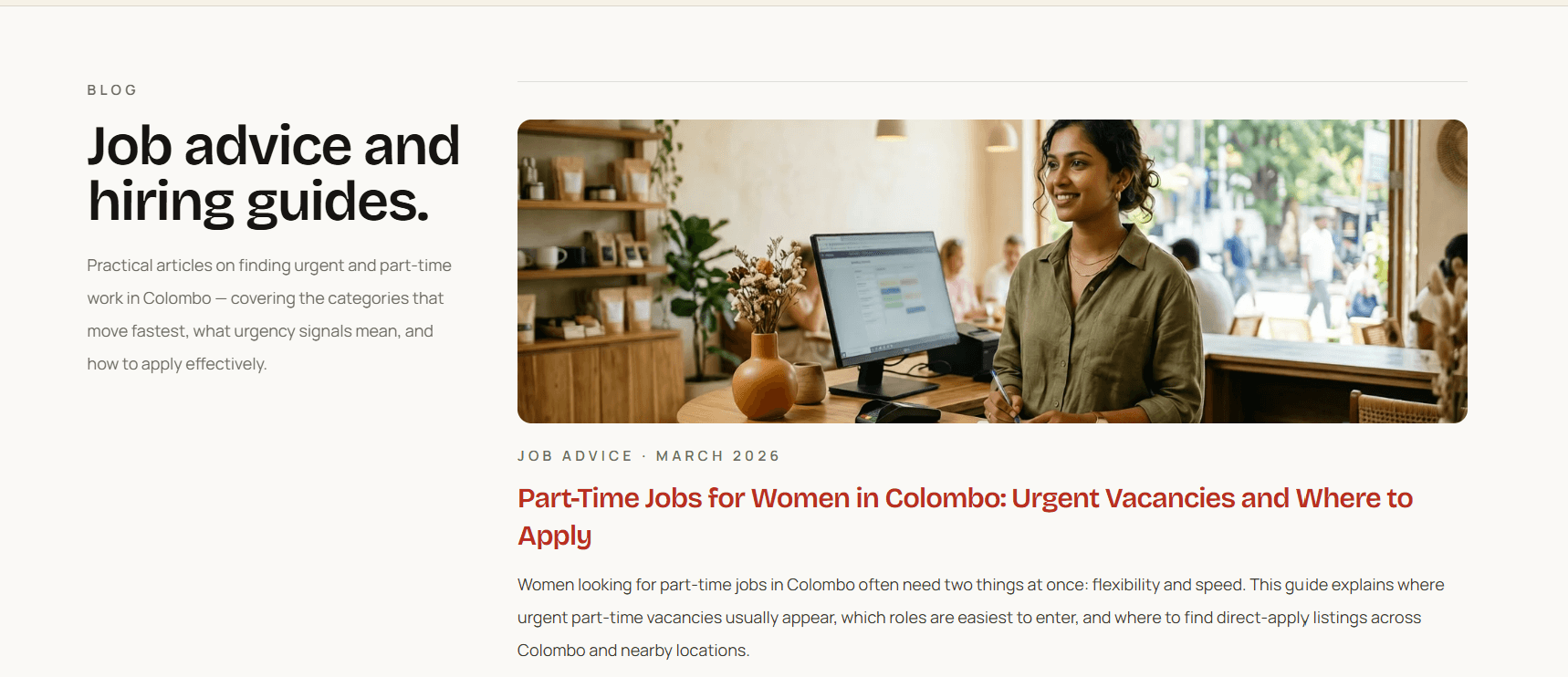 Urgent Jobs Colombo - Product Image